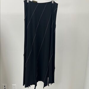 Chic Asymmetrical Black Skirt